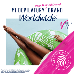 A visual representation of the top depilatory brand worldwide, highlighting its status and appeal in hair removal products.
